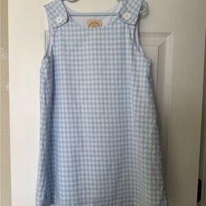 The Beaufort Bonnet Company Light Blue and White Gingham Sleeveless Jumper